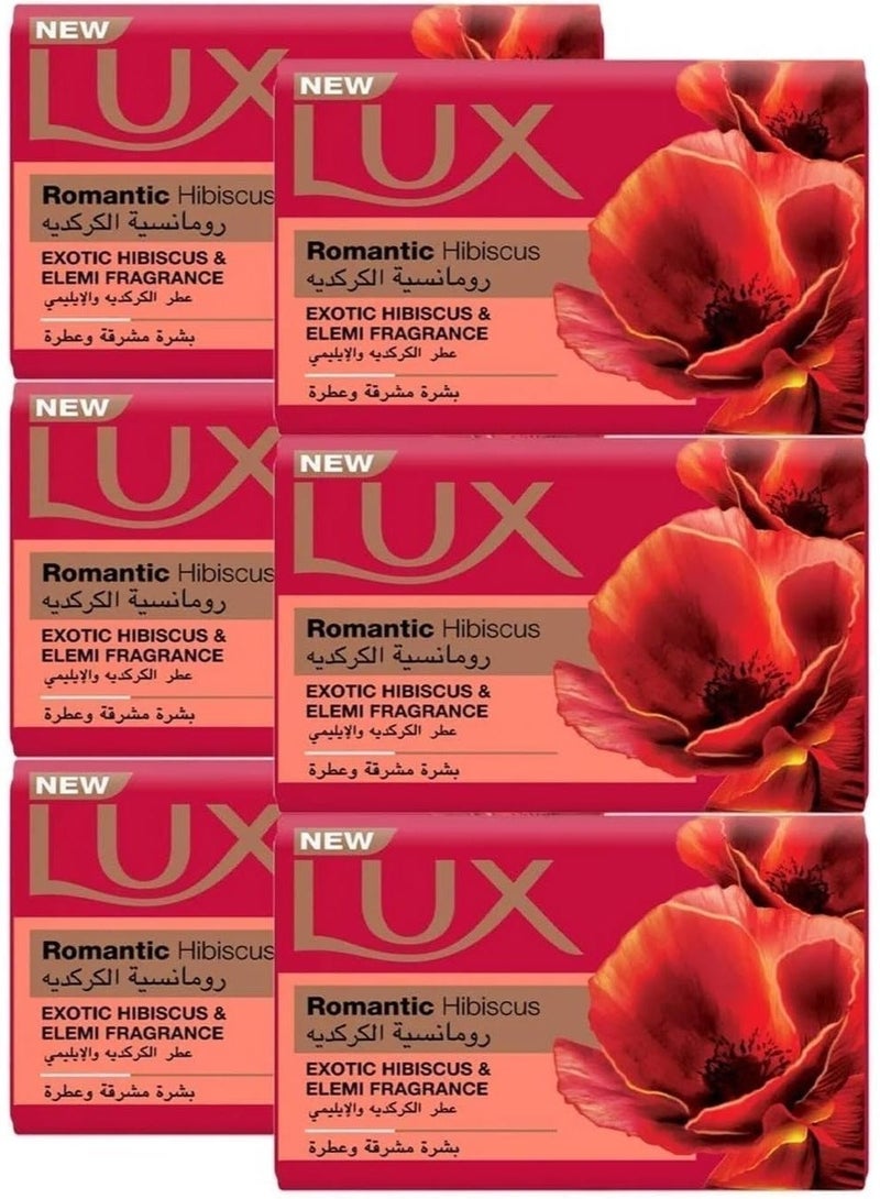 Romantic Hibiscus Exotic Hibiscus & Elemi Fragrance Set of 6 PCS 170g
