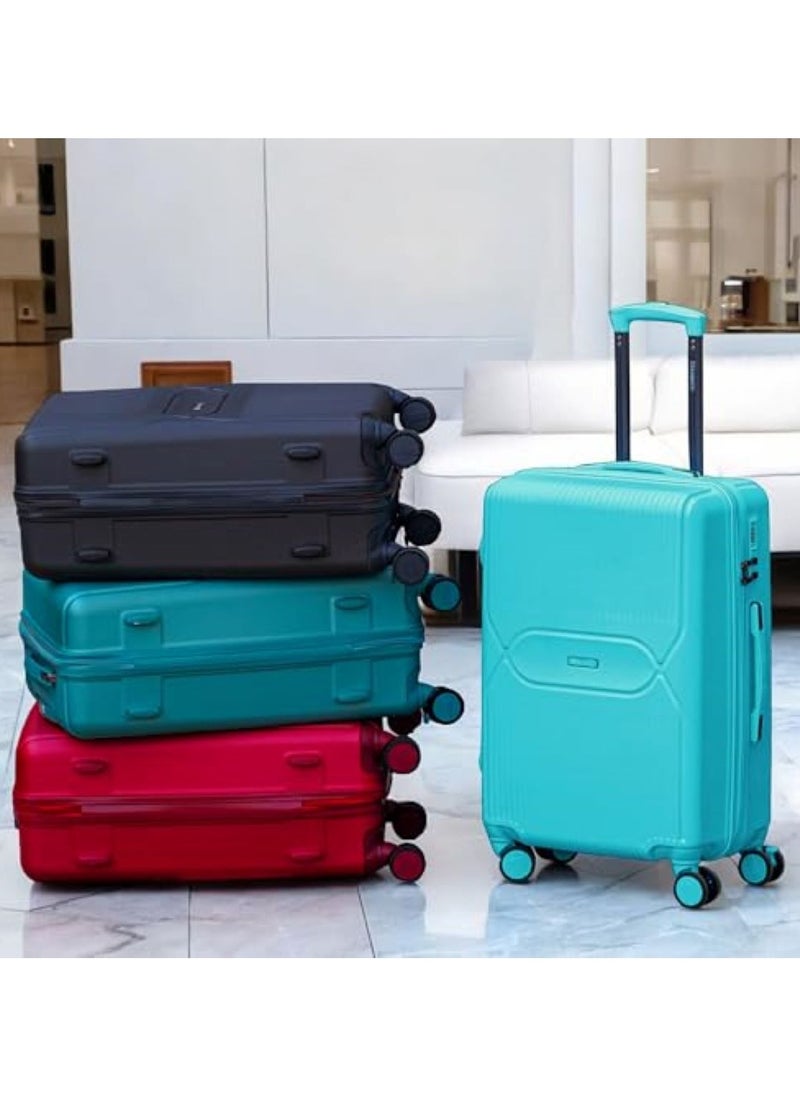 ZAAPPY - Lightweight 24 Inch (20-25 Kg) ABS Hardside Spinner Wheel Luggage 360 Movement With Wheel Lock System, Combination Lock,Trolley For Business Travel - Image 1