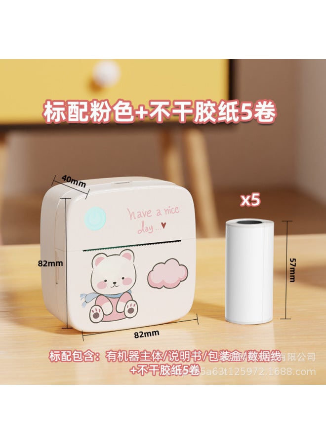 Label Printer Photo Printing Direct Portable Thermal Machine Mini Wrong Question Printer Pocket Household Type - Image 1