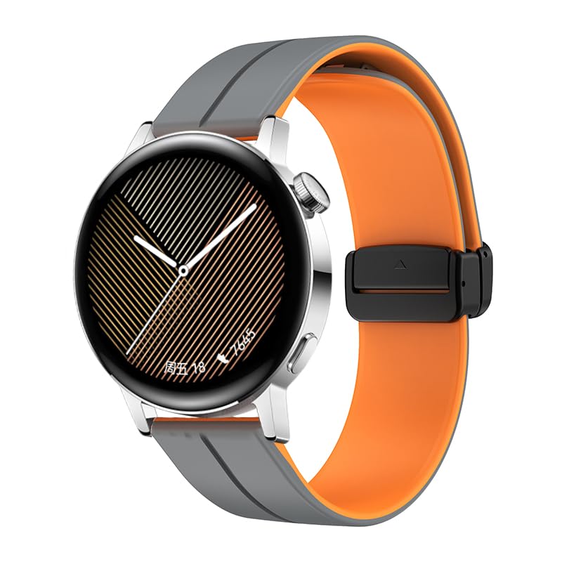 LYSMVIVI Soft Silicone Magnetic Watch Band 22mm 20mm 19mm 18mm 16mm with Quick Release Adjustable Sport Replacement Strap for Men Women - Image 3