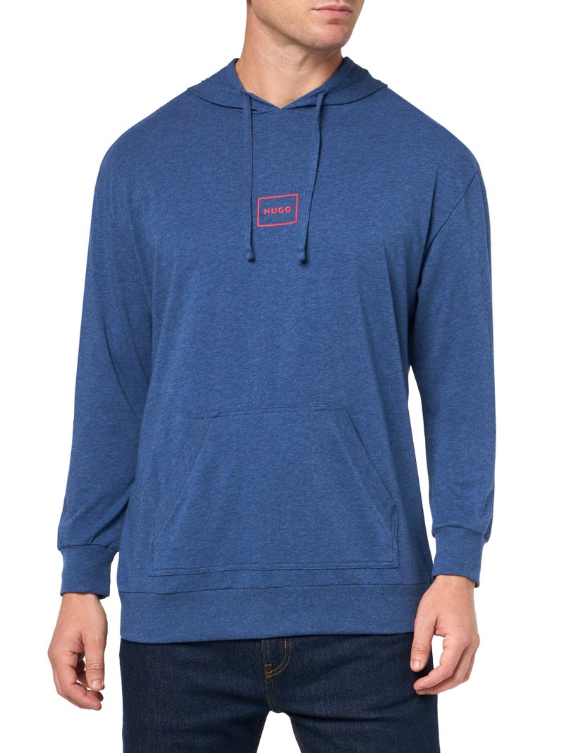 HUGO Logo Outline Hooded Sweatshirt blue sapphire M