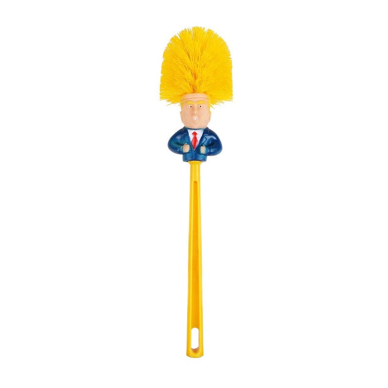 Funny Toilet BrushPrank Toilet Brush Cleaner Funny Toilet ScubberMake Toilet Great Again Commander in Crap Thumb Up Toilet Brush