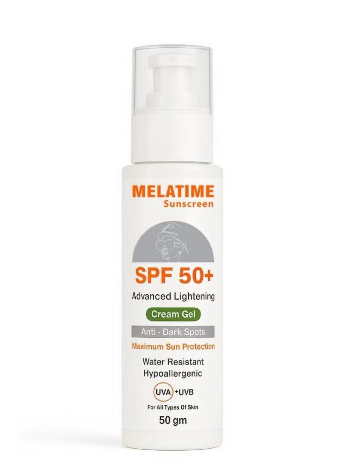 ميلاتايم واقي شمس SPF 50+ لتفتيح البشرة المتقدم - 50 جم