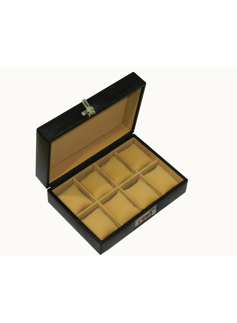 LAVERI LEATHER Laveri Watch Box for Men Women (08 Slots), Premium  Leather Watch Case  Organizer with Removable Pillow - Image 5