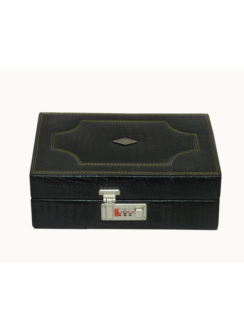 LAVERI LEATHER Laveri Watch Box for Men Women (08 Slots), Premium  Leather Watch Case  Organizer with Removable Pillow - Image 2