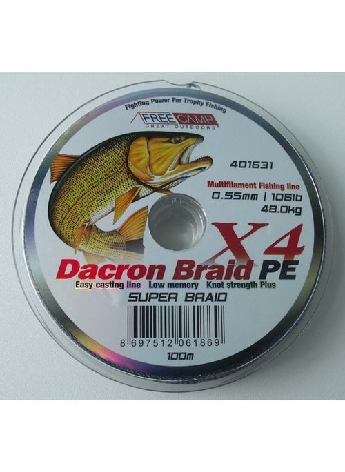 Freecamp Dacron Fishing Line 0.10Mm 100Mt 