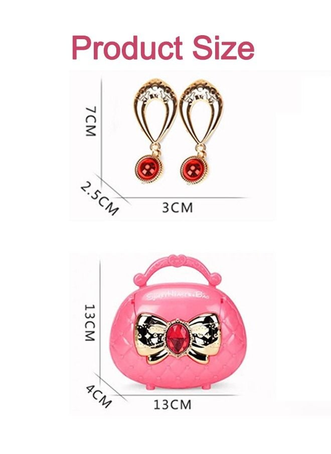 Generic - Flower Fairy Magic Wand Princess Dress Up Pretend Play Set with Music Luminous Handbag Earring Jewelry Toy For Children - Image 1