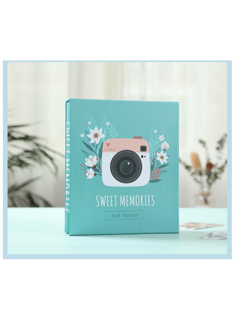 Bukela 200 Pockets Stamping Photo Album for 6 Inches Photos Portable Photo Album for Family Wedding Boys Girls