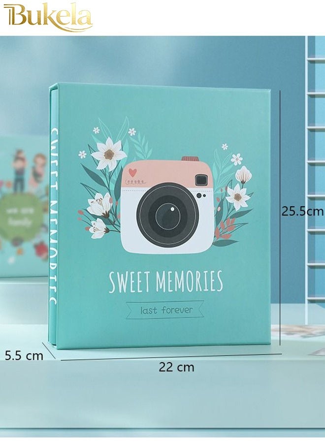 Bukela 200 Pockets Stamping Photo Album for 6 Inches Photos Portable Photo Album for Family Wedding Boys Girls - Image 3