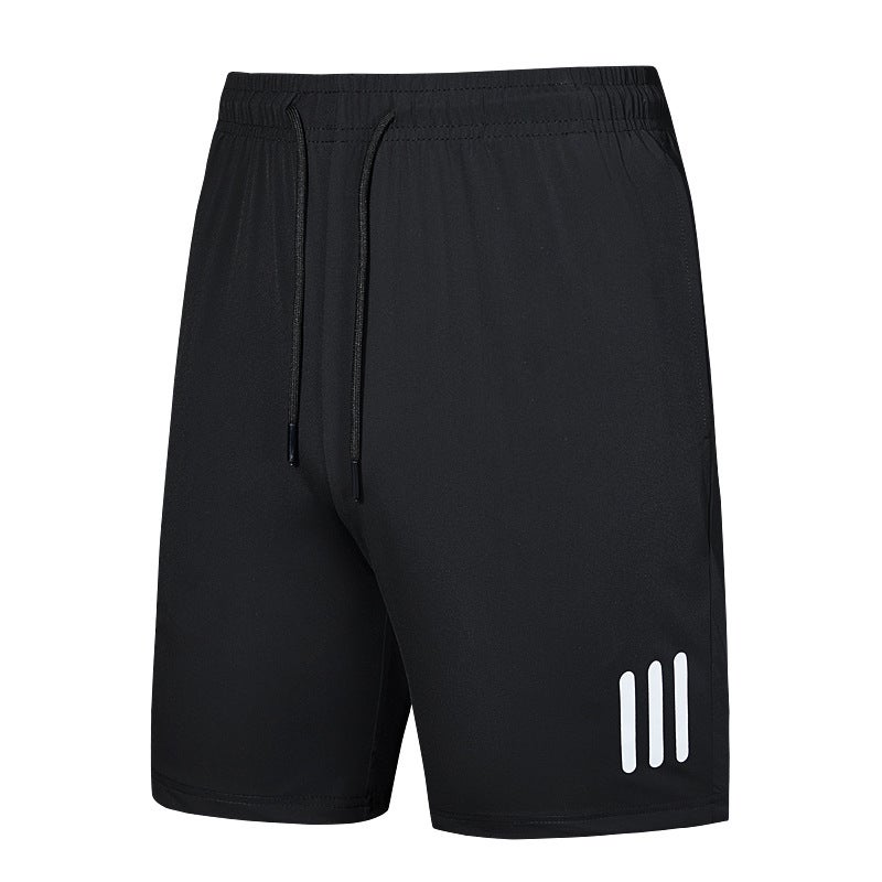 Men's quick-drying shorts men's leisure sports ice silk shorts sports running fitness shorts men's large size 8XL custom black 6XL - Image 1