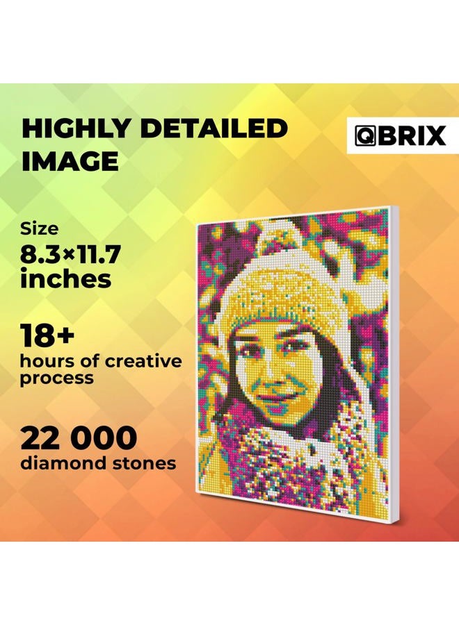 QBRIX Framed Diamond Art from Any Photo - Custom Diamond Painting Kit for Adults - Personalised Gem Art - DIY Craft Kit for Adults - Pop-Art - 8 x 12 inches - Image 4