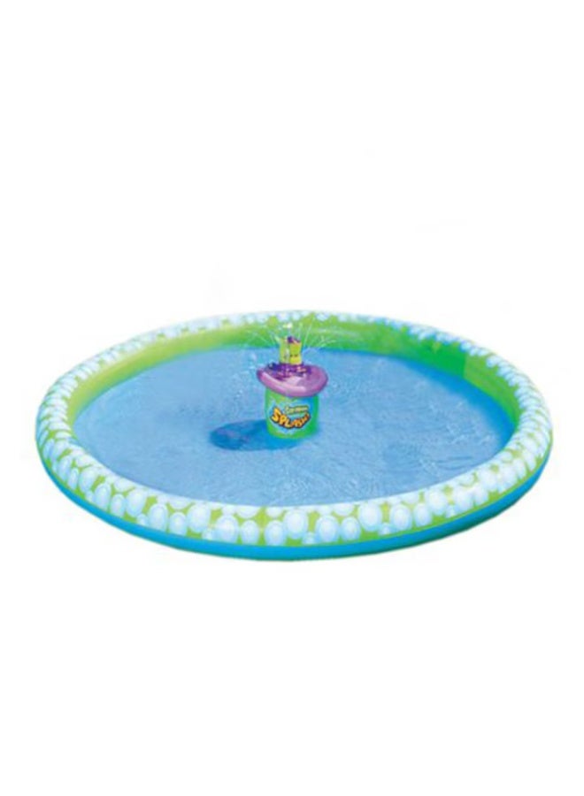 Bestway Inflatable Water Play Pool for Kids 183x183x28cm with Splash Arms & Sprinkler | Safe PVC - Image 1