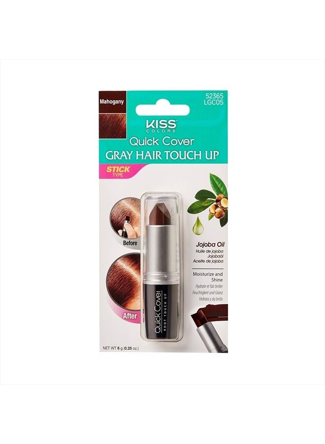 KISS كيس كويك كوفر لتغطية الشعر الرمادي - قلم رطب نوع KGC (بني داكن) - Image 1