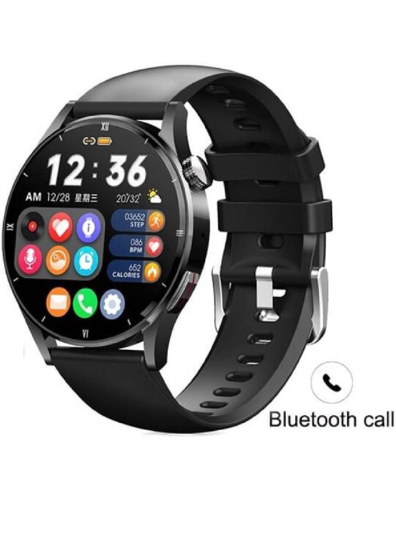 miYou New Bluetooth Call Men Sports Fitness Tracker IP67 Waterproof Smartwatch For IOS Android - Black  - Image 2