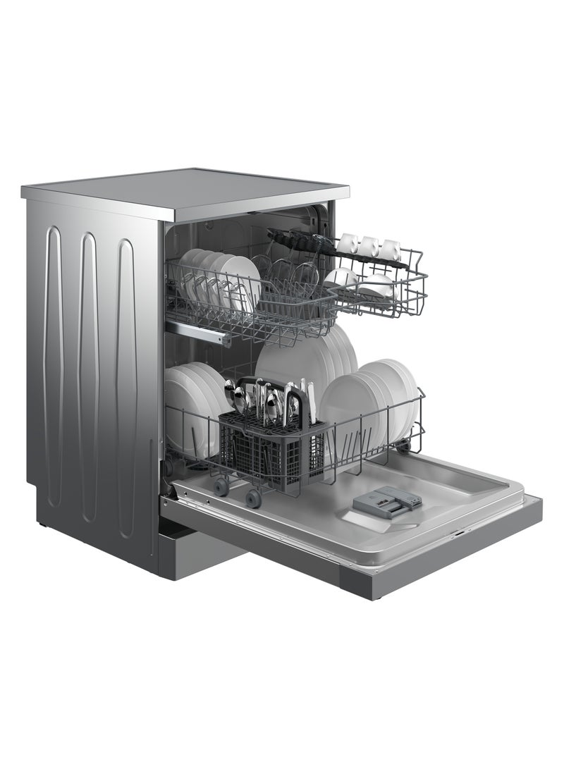 Beko Dishwasher - 13 Place Settings Full Size - 60 cm - 5 Programs - Digital LED Screen - Glass Shield - Tub DVN05325X Inox - Image 2