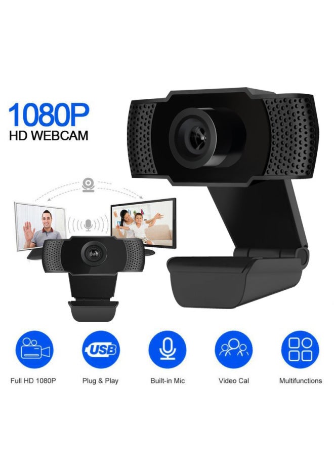 USB Computer Camera Microphone Integrated Desktop Notebook HD 1080p Online Class Live Conference Professional Wholesale-Color:K61(1080P) With Neutral English Color Box - Image 3