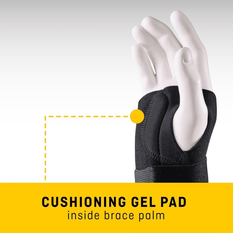 FUTURO Compression Stabilizing Wrist Brace Right Hand S/M size, 1 unit/pack | Dark Grey color | 48400ENR | Provides immediate compression and stability for aching wrist | Wrist support - Image 2