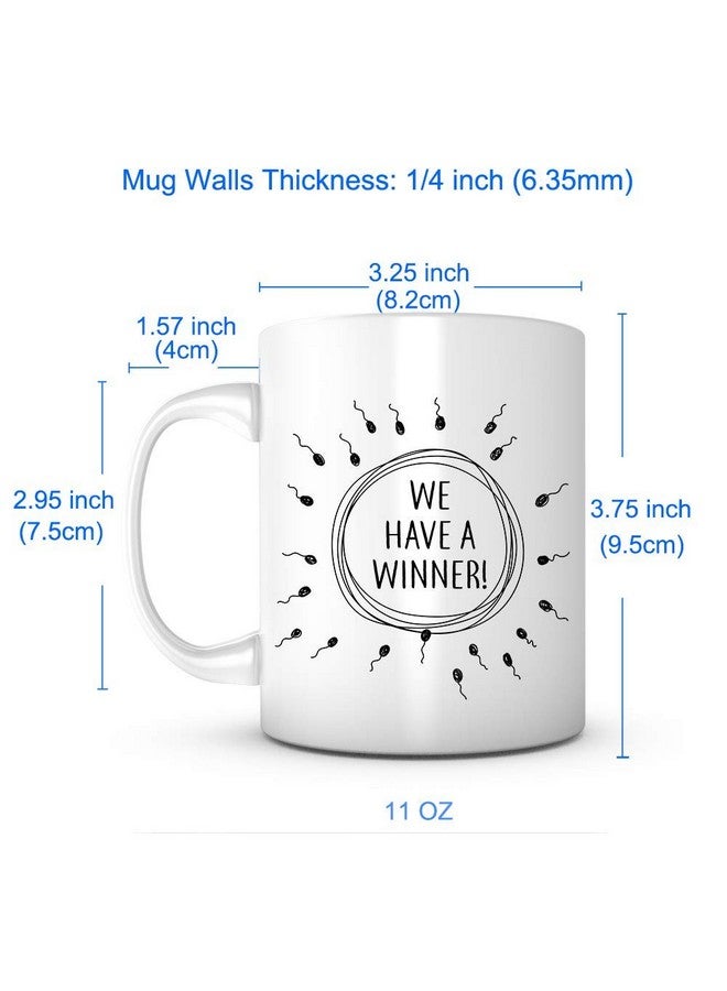 PRINT SUPREMACY We Have A Winner-11 Ounce Ceramic White Mug, Baby Shower, Baby Announcement, Funny Mug, Congratulations Husband, Expecting Mom, Coming Soon, Fatherhood, I'm Pregnant, Pregnancy Reveal - Image 5