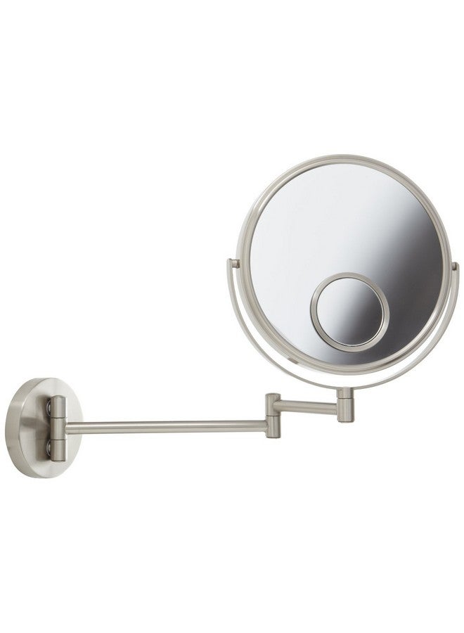 Jerdon Wall Mount Mirror For Bathroommakeup Mirror With 5X Magnification In Nickel Finishmodel Jp7510N - Image 3