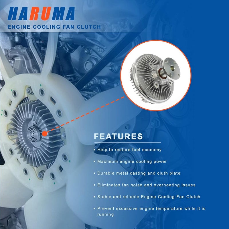 HARUMA F4UZ8A616-A Engine Cooling Fan Clutch for Dodge, Ford, and Mercury Vehicles - Image 2