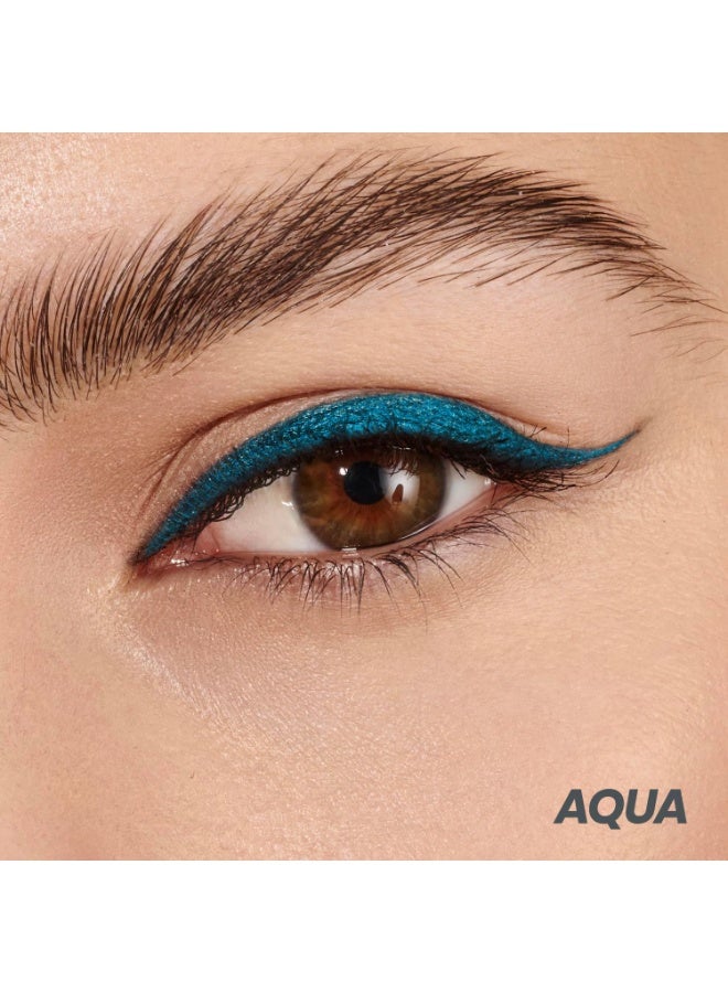 Wonderskin Wonderskin 1440 Longwear Blue Waterproof Eyeliner Pencil - Sharpenable Eyeliner Pencil and Smudge Proof Blue Eye Liner Pencils (Aqua) - Image 4