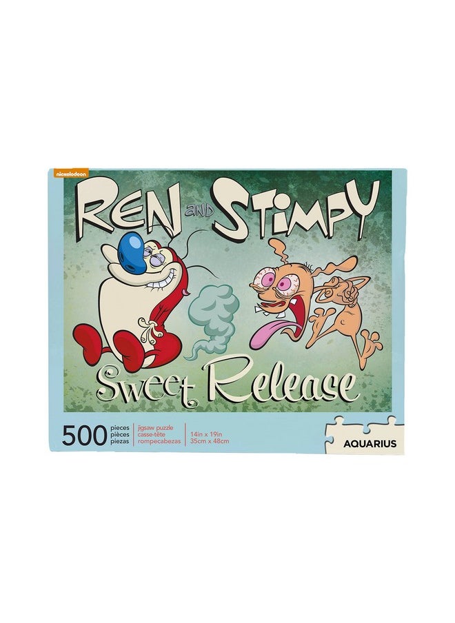 Aquarius Aquarius Ren & Stimpy 500 Piece Jigsaw Puzzle  - Image 1