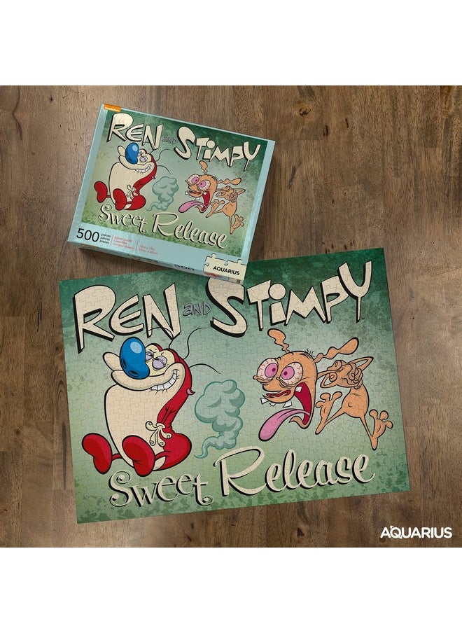 Aquarius Aquarius Ren & Stimpy 500 Piece Jigsaw Puzzle  - Image 3