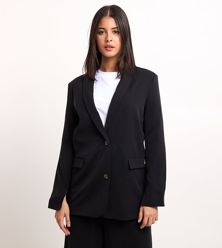 Beverly Hills Polo Club Solid Long Sleeves Blazer