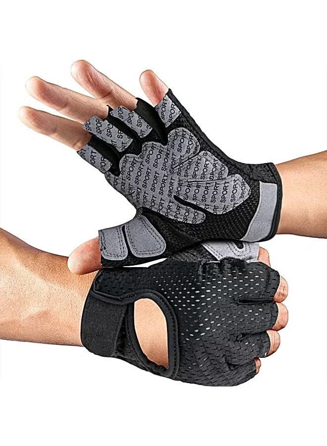 Happy D Gym Hand Gloves with Anti-skid and Wear-resistant-Comfortable and Breathable Gym Gloves with Velcro-Weight Lifting Gloves with Not Easy to Wear - Image 1
