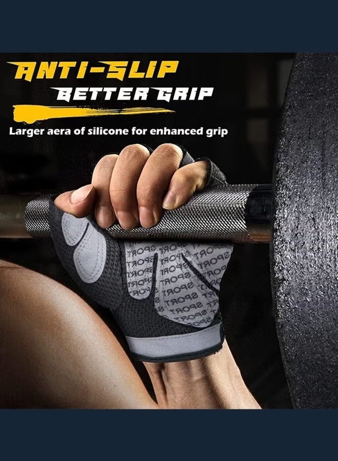 Happy D Gym Hand Gloves with Anti-skid and Wear-resistant-Comfortable and Breathable Gym Gloves with Velcro-Weight Lifting Gloves with Not Easy to Wear - Image 3