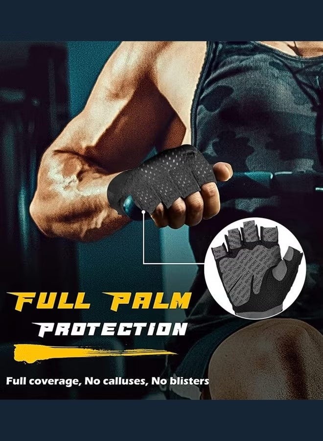 Happy D Gym Hand Gloves with Anti-skid and Wear-resistant-Comfortable and Breathable Gym Gloves with Velcro-Weight Lifting Gloves with Not Easy to Wear - Image 4