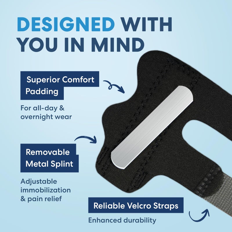 Dr. Frederick's Original Trigger Finger Splint - 2 ct - Mallet Splint & Braces for Arthritis, Injury, & Sprain - Fits Index, Middle, & Ring Fingers - Adjustable for All-Day Comfort - Doctor-Developed - Image 4