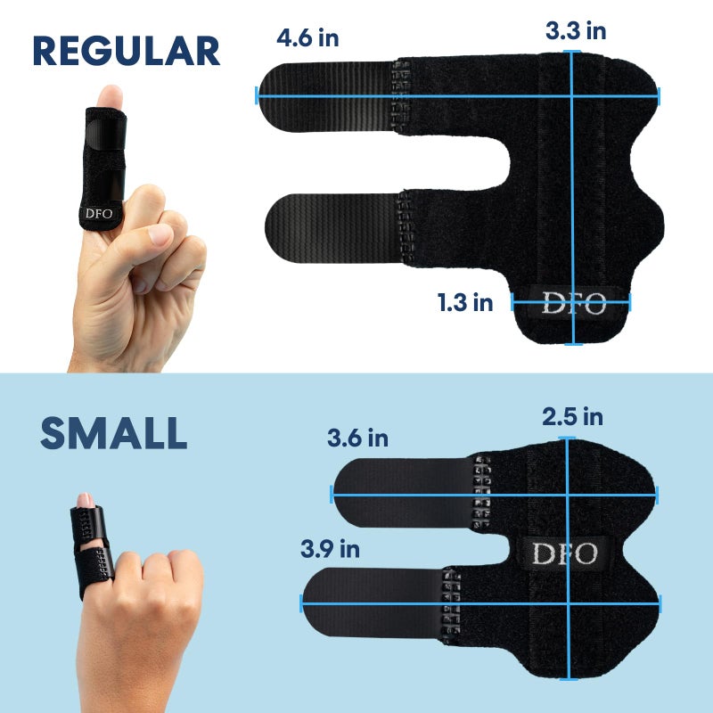 Dr. Frederick's Original Trigger Finger Splint - 2 ct - Mallet Splint & Braces for Arthritis, Injury, & Sprain - Fits Index, Middle, & Ring Fingers - Adjustable for All-Day Comfort - Doctor-Developed - Image 2