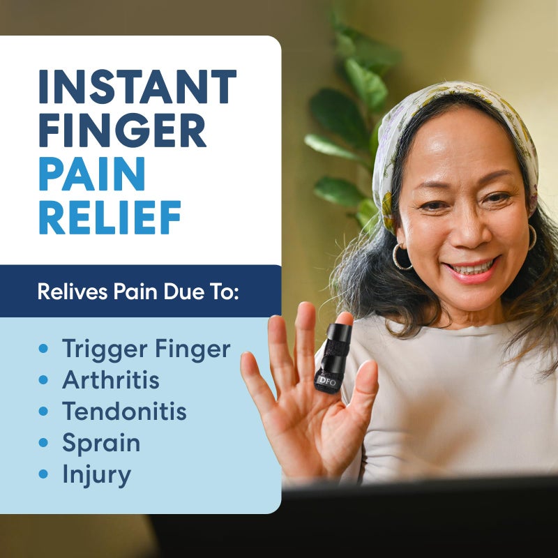 Dr. Frederick's Original Trigger Finger Splint - 2 ct - Mallet Splint & Braces for Arthritis, Injury, & Sprain - Fits Index, Middle, & Ring Fingers - Adjustable for All-Day Comfort - Doctor-Developed - Image 3
