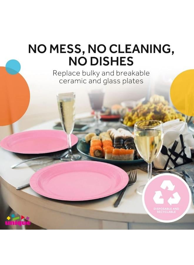 Unique Lovely Pink 9" Plates - Image 4