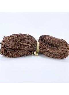 Toptan Bulurum Wholesale Brown Color Hank Paper Yarn Bag Yarn Supla Yarn No: 43 - (550-600 Gr) 