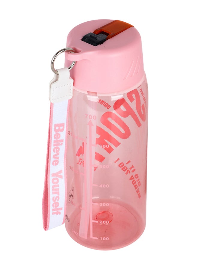 HYDROBREW زجاجة ماء مع حبل حمل 800 مل - وردي - Image 2