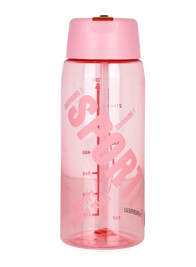 HYDROBREW زجاجة ماء مع حبل حمل 800 مل - وردي - Image 1