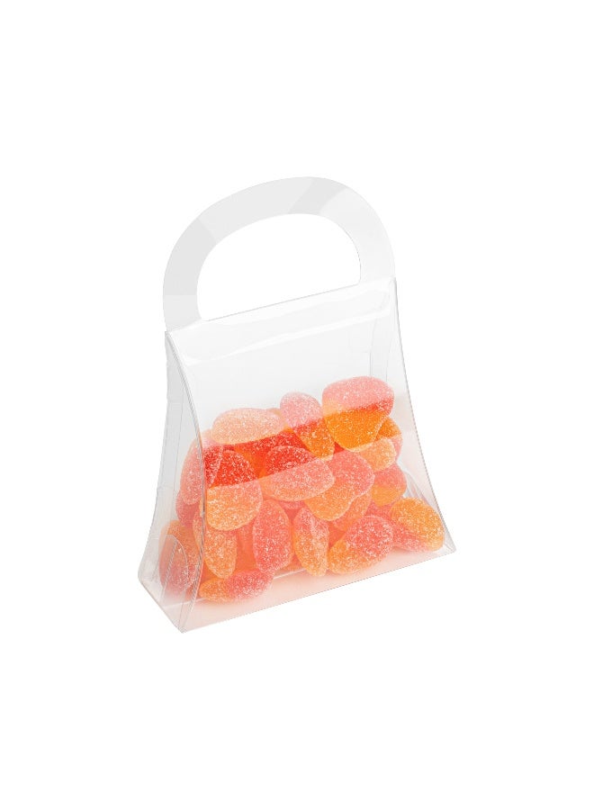 Restaurantware 4 x 1.5 x 5.5 Inch Wedding Favor Boxes, 100 Purse Design Transparent Candy Boxes - Built-In Handle, For Weddings, Baby Showers, And Birthday Parties, Plastic Party Favor Container,  - Image 2