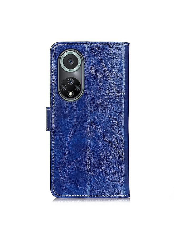 اس-توب جراب لهاتف Huawei nova 9 Pro / Honor 50 Pro جراب هاتف جلدي بتصميم حصان مجنون بتصميم أفقي قابل للطي - Image 3