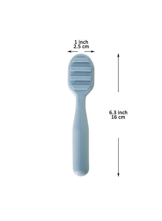 Youngever 5 Pack Silicone Baby Learning Spoons, Self Feeding Spoon, Unbreakable Silicone Learning Spoons for Kids Aged 6+ Months - Image 2