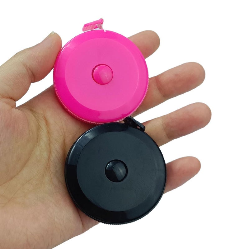 FKEYTO 4 Pack Tape Measure Measuring Tape Tool for Body Fabric Sewing Tailor Cloth Knitting Home Craft Measurements, 60-Inch (Rose Red, Black,White) - Image 4