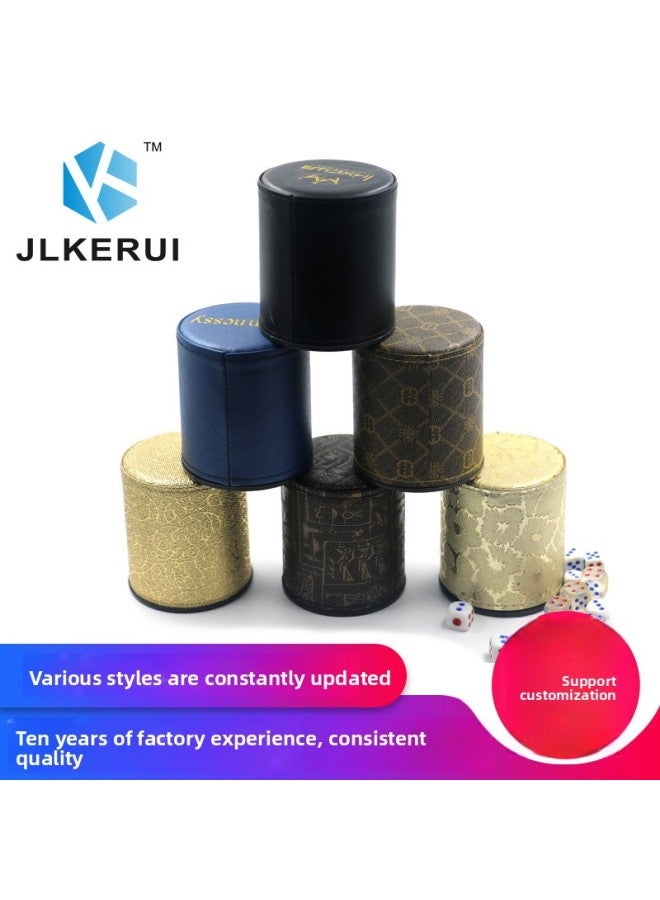 كوب نرد جلدي مستقيم من ماركة Tide، كوب نرد جلدي بتصميم عصري وطني، كوب شاشة ليلية، شعار شخصي