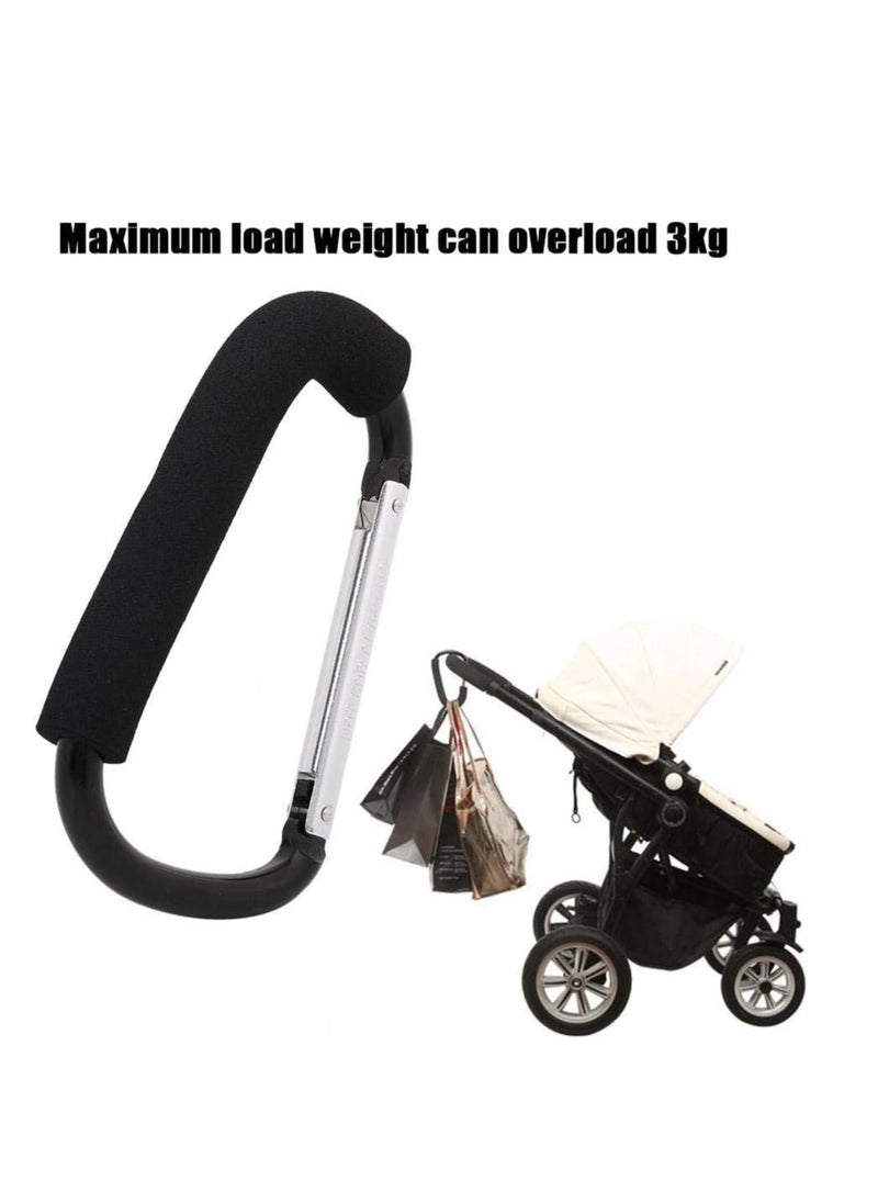 Stroller hook to hang bags and diaper bags, ultra light, high quality. It is the best gadget for moms, harness hook compatible with all strollers