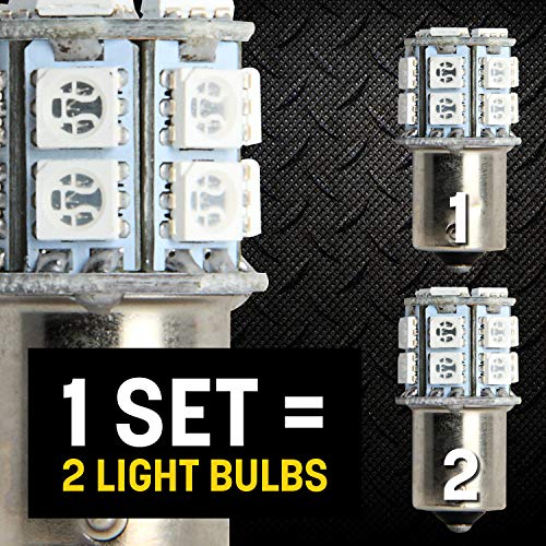 Pilot Automotive (IL-1157R-15-AM) Red 15-SMD LED Turn/Tail Light Bulb - 2 Piece - Image 2