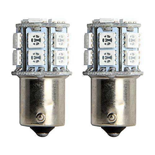 Pilot Automotive (IL-1157R-15-AM) Red 15-SMD LED Turn/Tail Light Bulb - 2 Piece - Image 1