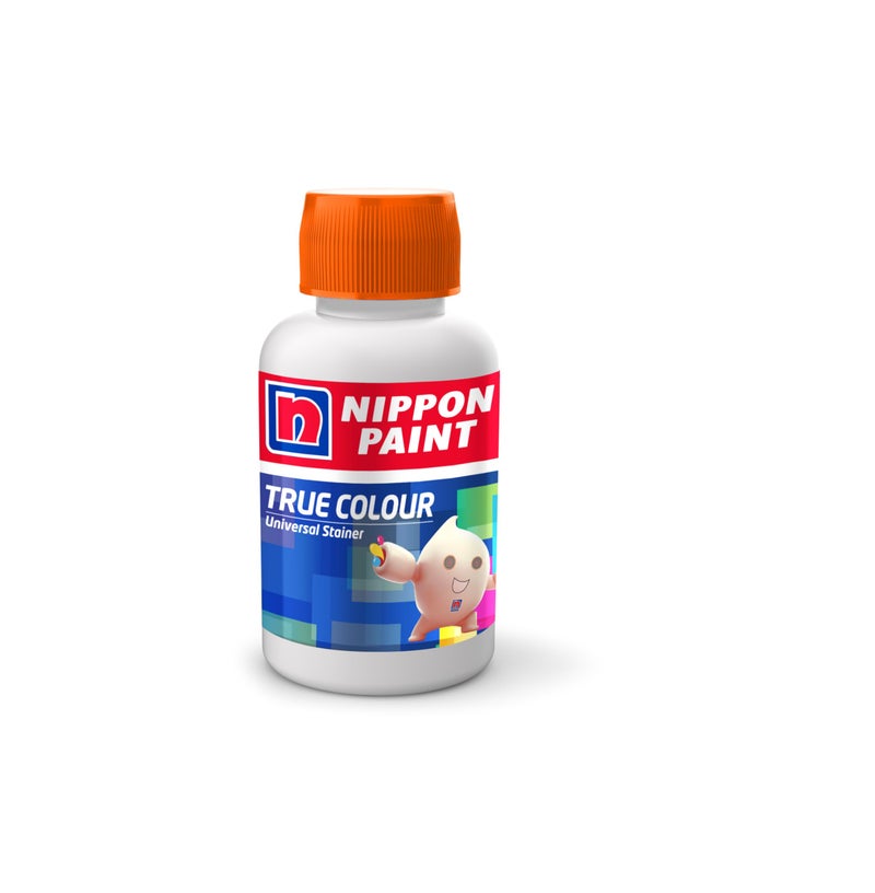 Nippon Paint True Colour Universal Stainer (Orange, 50ml)-Water Soluble High Tint, Non-Toxic, Non-Fading Pigment-For Plastic Emulsions, Enamels, Paints, Oil Paints-DIY - Image 1