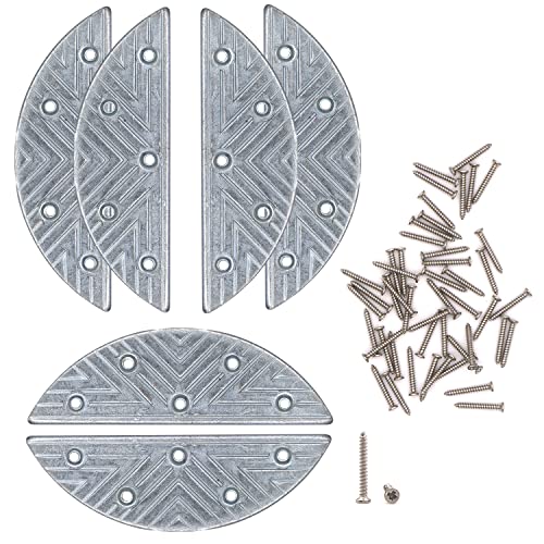 DUTWROY Metal Heel Plates 3 Pairs Sole Repair Kit with Screw Nails Shoes Heel Taps Tips Repair Pad for Shoes and Boot - Image 3