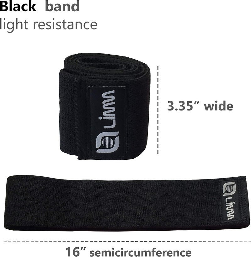 Limm Fittest Pro by Resistance Bands for Legs and Butt, Fabric Exercise Loop Bands Yoga, Pilates, Rehab, Fitness and Home Workout, Strength Bands for Booty - Image 5