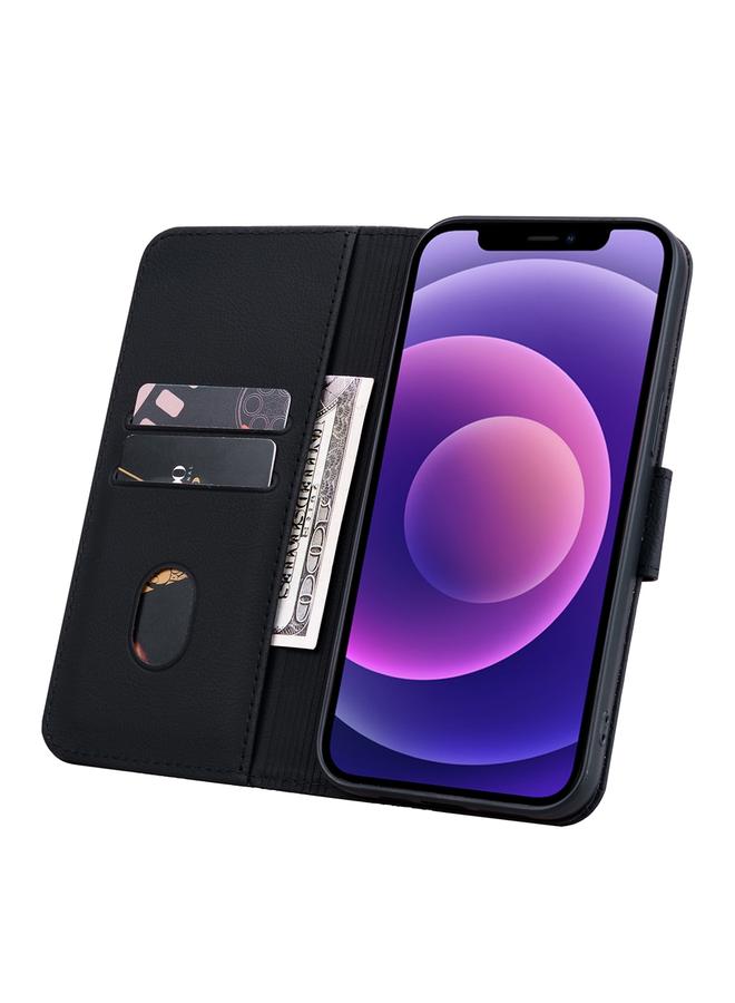 S-TOP Case For iPhone 15 Business Diamond Buckle Leather Phone Case with Lanyard - Image 4